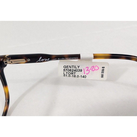 Love Ellen Degeneres Glasses Size 51 - 18 - 140 Gentily Tortoiseshell Pattern - Picture 6 of 7